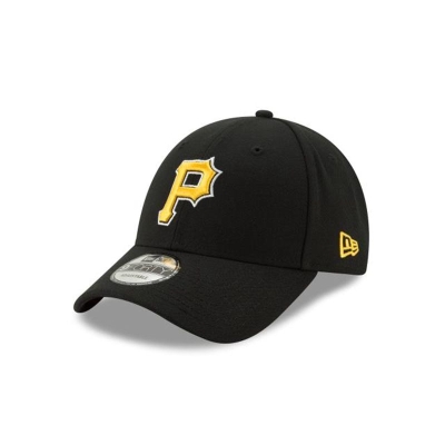 Black Pittsburgh Pirates Hat - New Era MLB The League Alt 9FORTY Adjustable Caps USA1624809